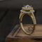 0.97ct Brilliant Diamond Gold Engagement Ring - 01US90